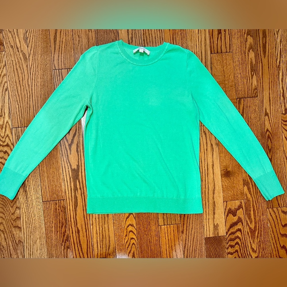 LOFT Green Crewneck Sweater